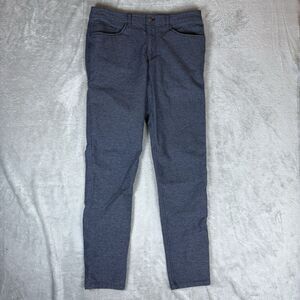 Lululemon ABC Slim Pants Mens 32 Tapered Heather Blue Casual Outdoor Adult